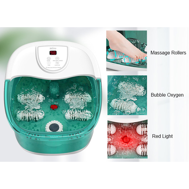 MM-20A-3 masážny kúpeľ na nohy s teplom a štyrmi veľkými masážnymi valcami
