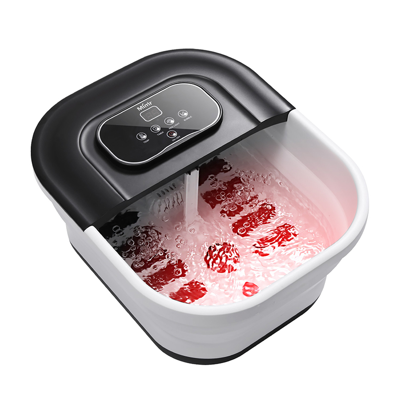 MZD-22B-2 500W skladací masážny stroj na nohy s 8 ks masážnych valčekov na relaxačnú masáž nôh